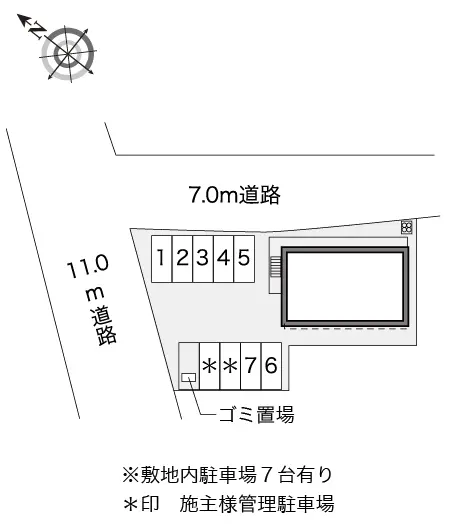 ★手数料０円★湖南市三雲　月極駐車場（LP）